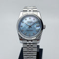 Ladies Seikjust Blue Mother Of Pearl Diamond